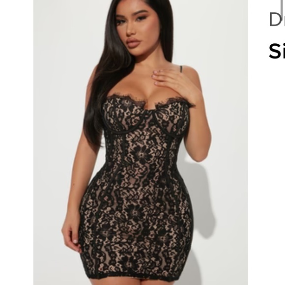 Lace Mini Dress - Picture 1 of 5